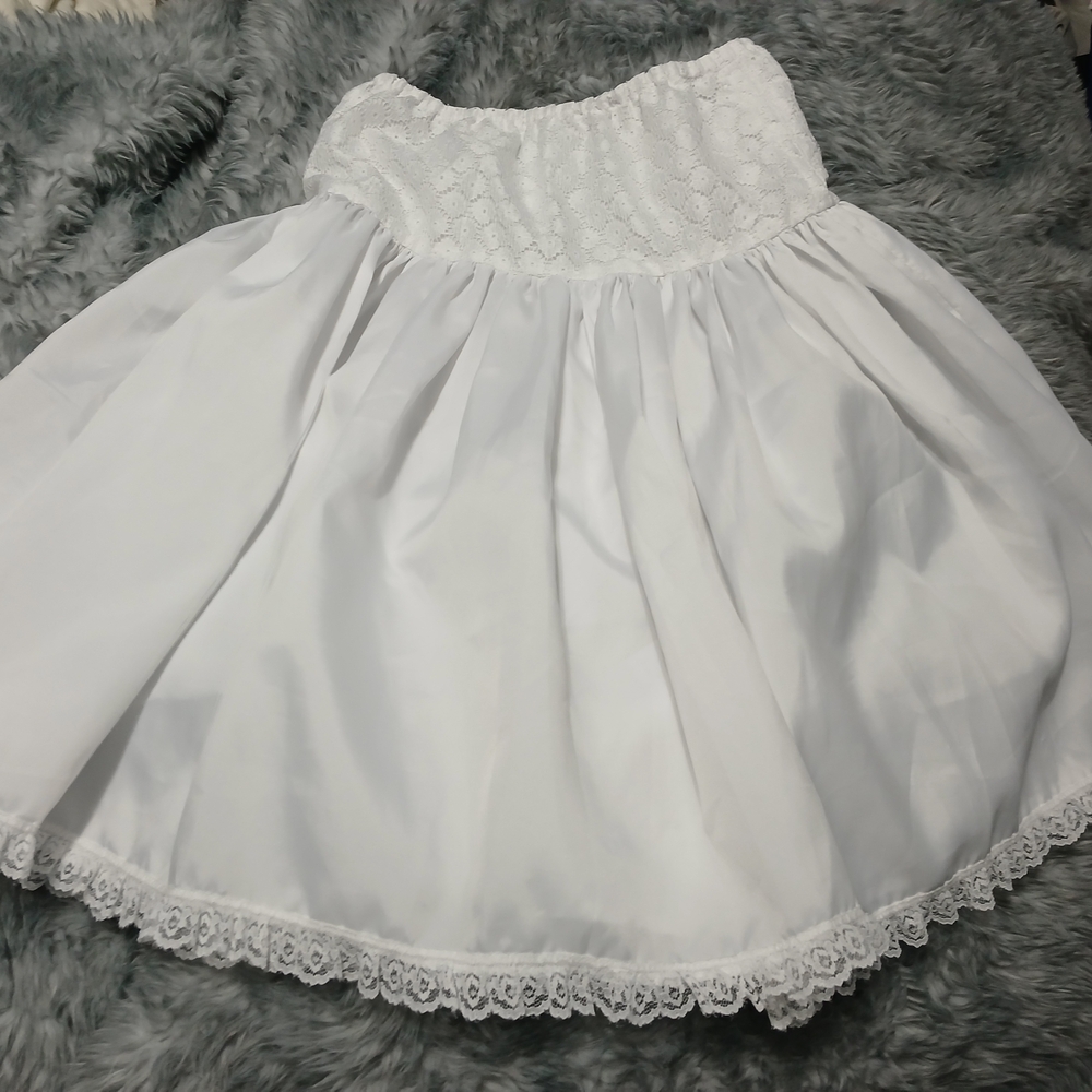 White Lace Western Skirt Woman's Small